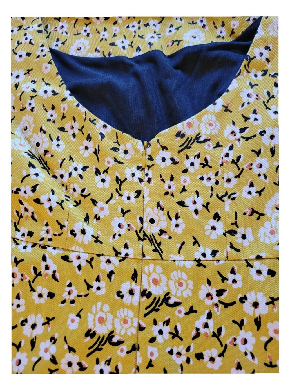 Zara Yellow Floral Bell-Sleeve Mini Dress - Picture 9 of 9